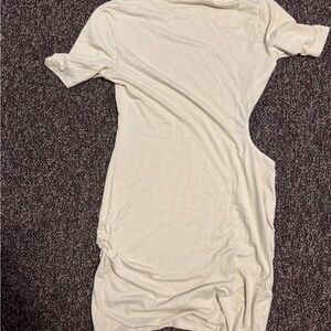 Bella Luce London Beige High Neck Cut-Out Bodycon Dress Size 12 US UK 16 EU 44